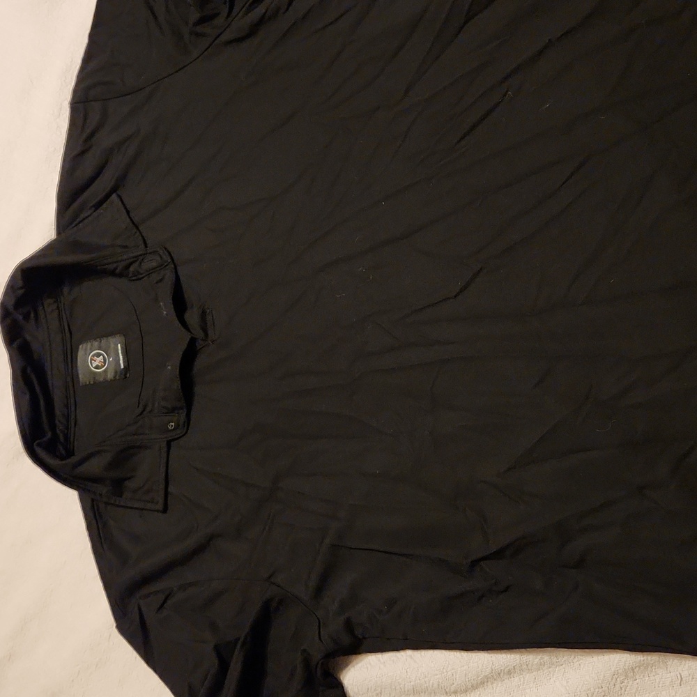 Men's short sleeve pullover button down neck
